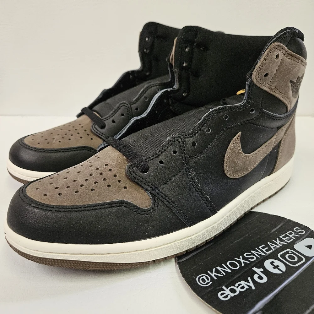 Air Jordan 1 Retro High OG Black Gold Palomino DZ5485 020 Men's Size 10.5